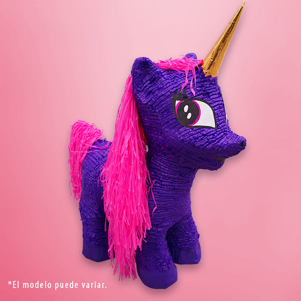 Piñata unicornio morado